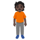 person standing: dark skin tone on Google