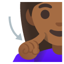 deaf woman: medium-dark skin tone on Google
