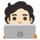 technologist: light skin tone on Google