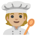 cook: medium-light skin tone on Google
