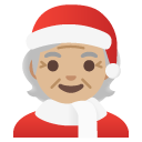 Mx Claus: medium-light skin tone on Google