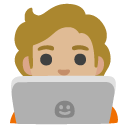 technologist: medium-light skin tone on Google