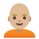 person: medium-light skin tone, bald on Google