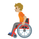 person in manual wheelchair: medium-light skin tone on Google