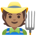 farmer: medium skin tone on Google