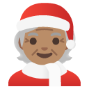 Mx Claus: medium skin tone on Google