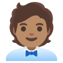 office worker: medium skin tone on Google