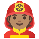 firefighter: medium skin tone on Google