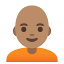 person: medium skin tone, bald on Google
