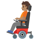 person in motorized wheelchair: medium skin tone on Google