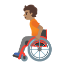 person in manual wheelchair: medium skin tone on Google