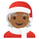 Mx Claus: medium-dark skin tone on Google