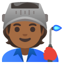 factory worker: medium-dark skin tone on Google