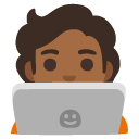 technologist: medium-dark skin tone on Google