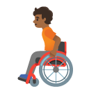 person in manual wheelchair: medium-dark skin tone on Google