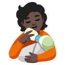 person feeding baby: dark skin tone on Google