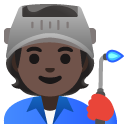 factory worker: dark skin tone on Google