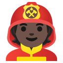 firefighter: dark skin tone on Google