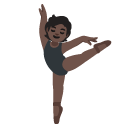 ballet dancer: dark skin tone on Google