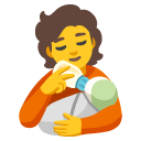 person feeding baby on Google