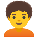 person: curly hair on Google