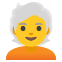 person: white hair on Google