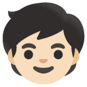 child: light skin tone on Google