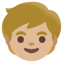child: medium-light skin tone on Google