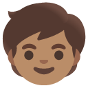 child: medium skin tone on Google