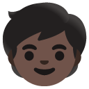 child: dark skin tone on Google
