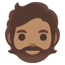 person: medium skin tone, beard on Google
