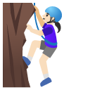 woman climbing: light skin tone on Google