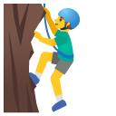 man climbing on Google