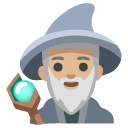 man mage: medium-light skin tone on Google