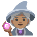 woman mage: medium skin tone on Google