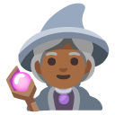 woman mage: medium-dark skin tone on Google