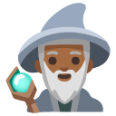 man mage: medium-dark skin tone on Google