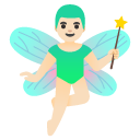 man fairy: light skin tone on Google