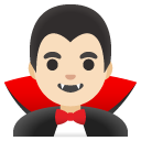 man vampire: light skin tone on Google