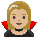 woman vampire: medium-light skin tone on Google