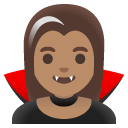 woman vampire: medium skin tone on Google