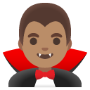 man vampire: medium skin tone on Google