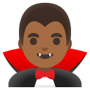 man vampire: medium-dark skin tone on Google