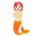 merperson: light skin tone on Google