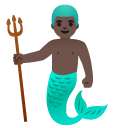 merman: dark skin tone on Google