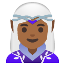 woman elf: medium-dark skin tone on Google