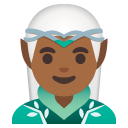 man elf: medium-dark skin tone on Google