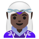 woman elf: dark skin tone on Google
