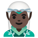 man elf: dark skin tone on Google