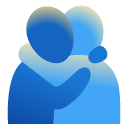 people hugging on Google